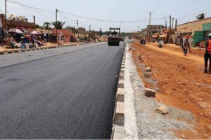 Délimitation voie Togo