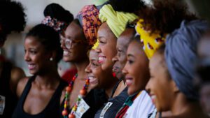 femme formation assoli (Image d'ILLUSTRATION)