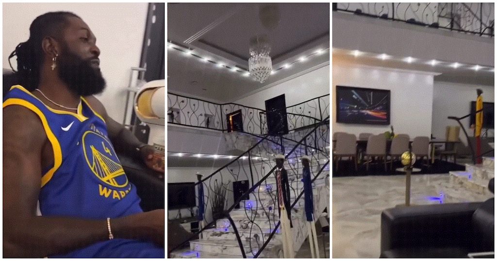 Emmanuel Adebayor exhibe le salon exotique de son luxueux manoir (Photo)