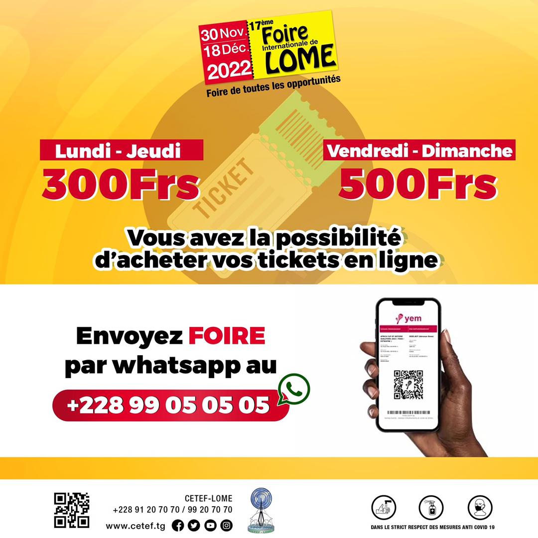 foire ticket d'entrée