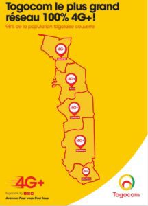 Togo : Togocom le plus grand réseau 100% 4G+ !