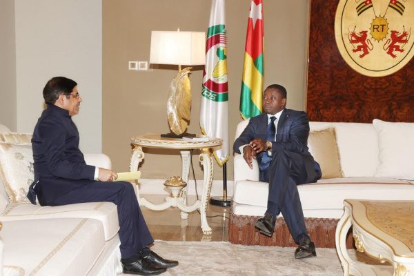 Diplomatie : Que retient-on des Échanges entre Faure Gnassingbé et l'ambassadeur de l'Inde ?