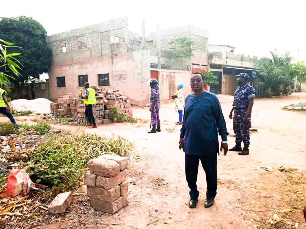 Togo-Légbassito : Démolition de plusieurs constructions en bordures de voies publiques
