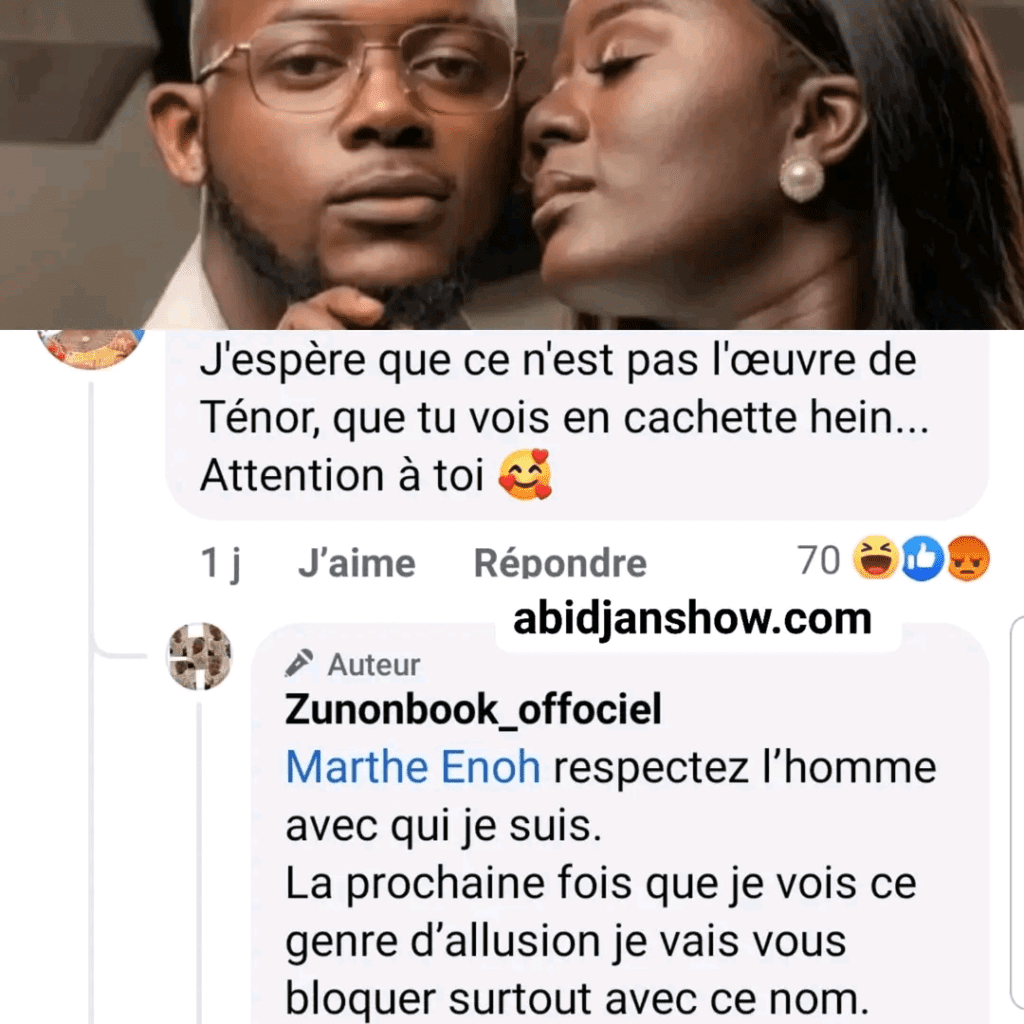 Eunice Zunon : L'ex de Ténor recadre un internaute auteur d'une remarque déplacée 1 image 1