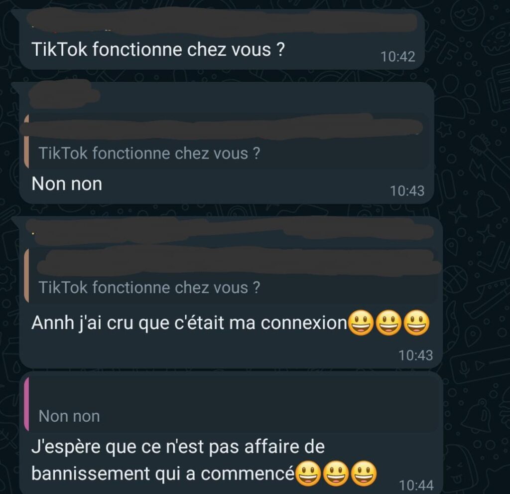 Bannissement de TikTok : Les Togolais sont en alerte