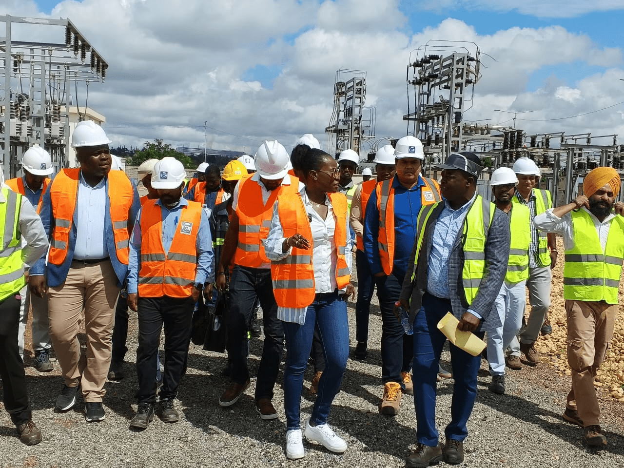 Electricité - Projet KAMADAMA : La ministre Mawougno Aziablé sur le terrain pour constater l'évolution des travaux