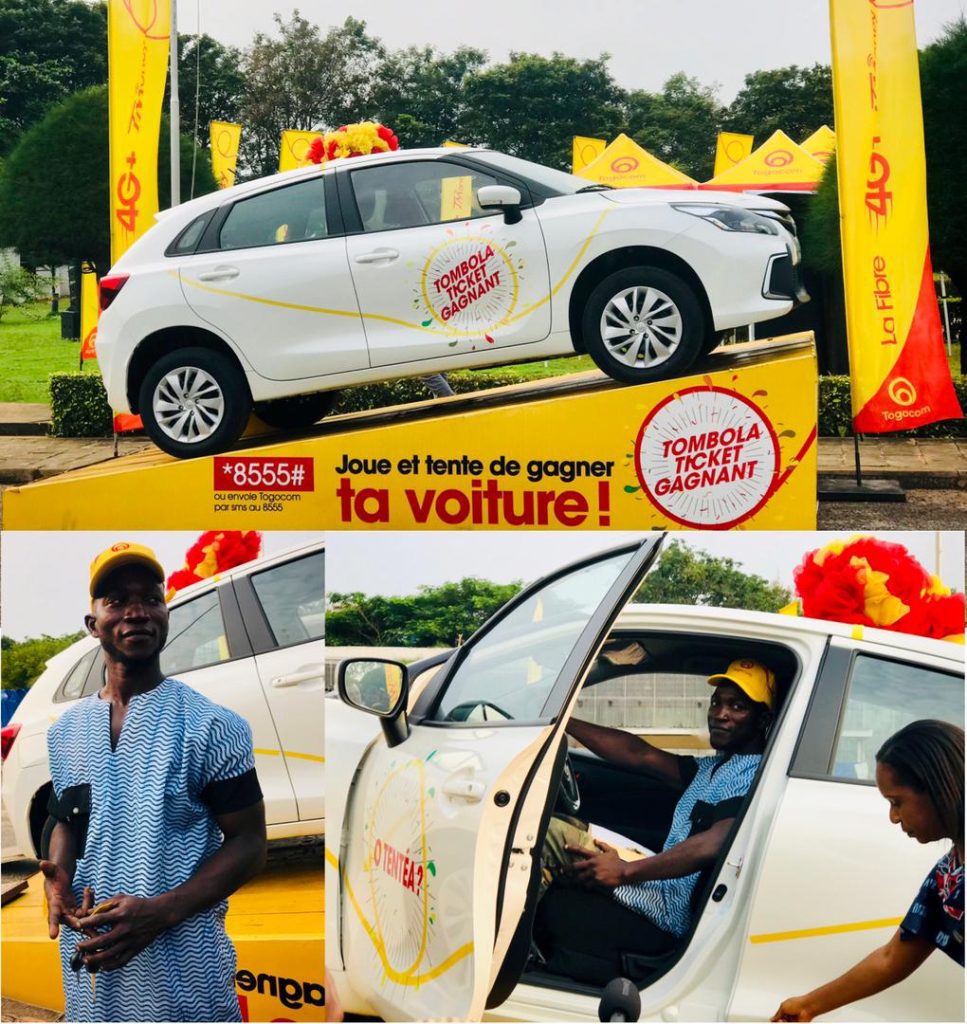 M. Gbanzi Oulob Kondi, le lauréat de la Toyota Starlet