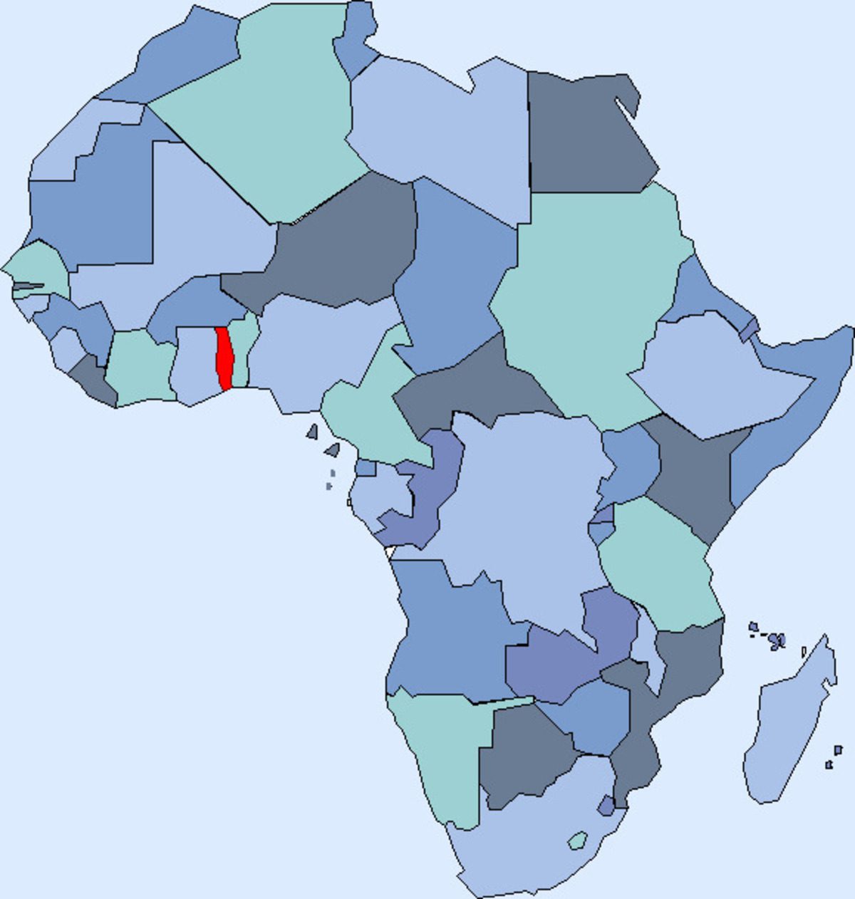 Le Togo absent sur une carte d'Afrique diffusée sur une chaîne française