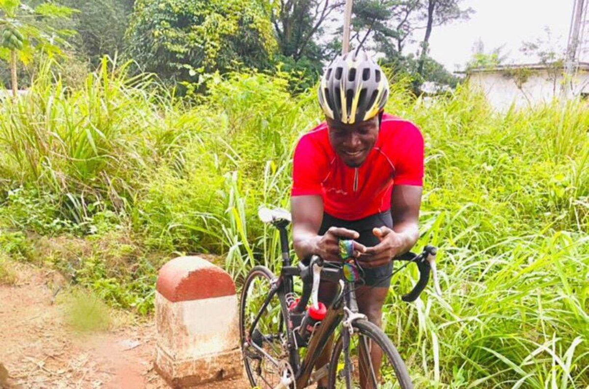 Alain Mihéayé, le cycliste togolais parcourt Kara-Lomé en une journée