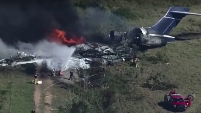 avion s'écrase