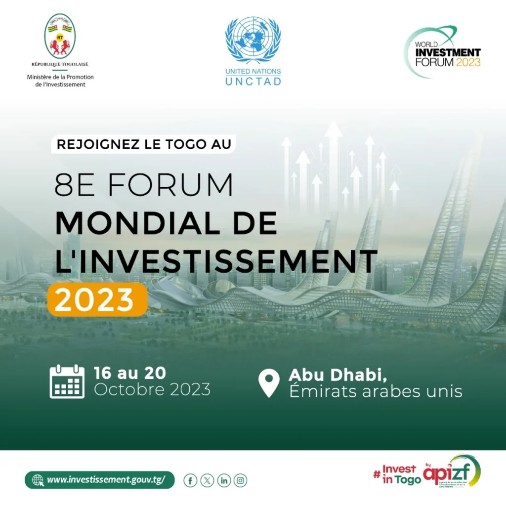 8ème Forum Mondial de l'Investissement : Le Togo est à l'honneur