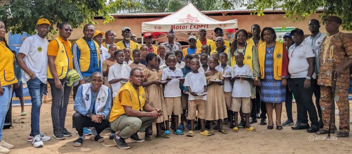 Engagement humanitaire à Kpélé : Le Lion's Club International Togo s'active