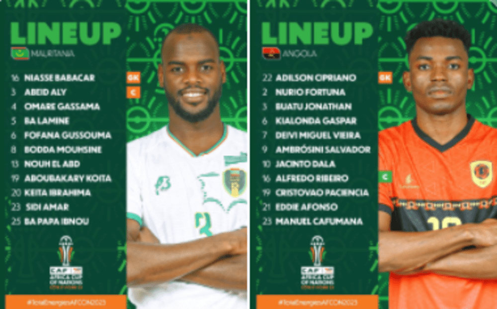 CAN 2024/ Mauritanie vs Angola : Compositions officielles