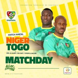 Togo vs Niger : Heure et canal de diffusion du match amical