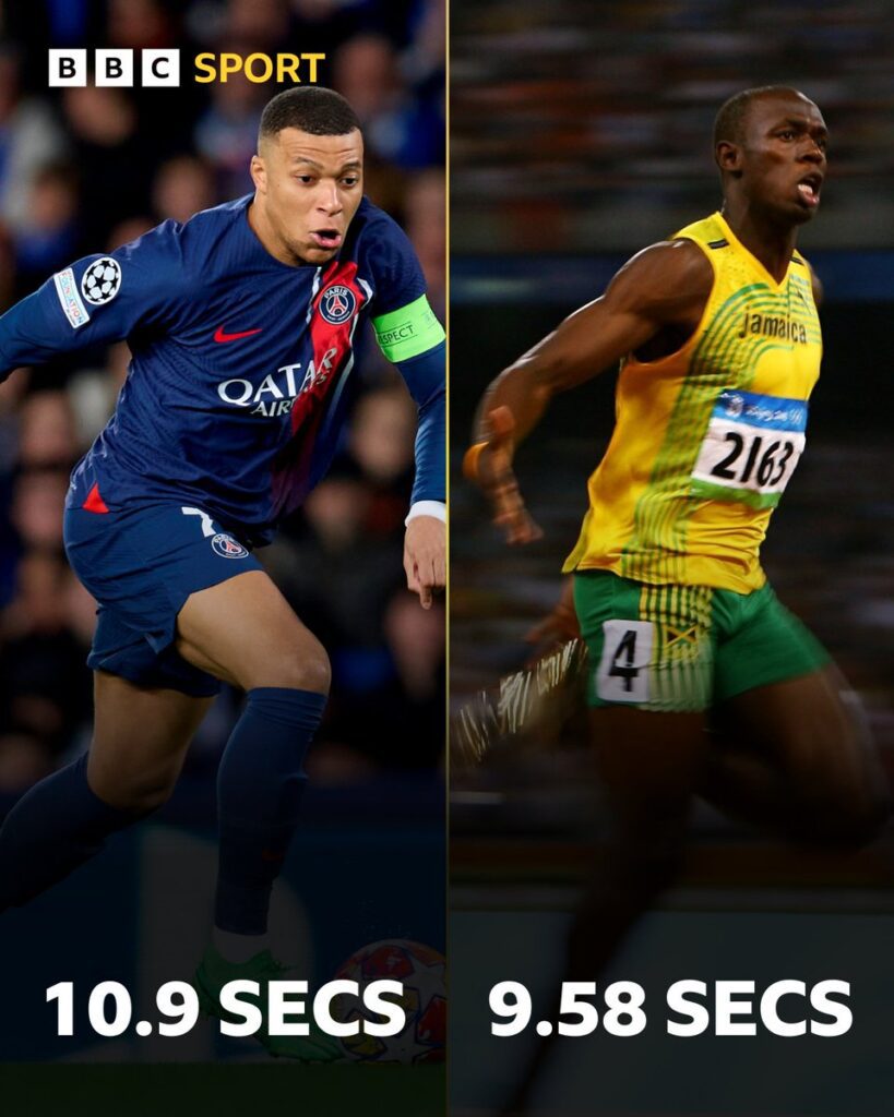 "Les filles courent plus vite que ça", Usain Bolt ridiculise la rapidité de Kylian Mbappé