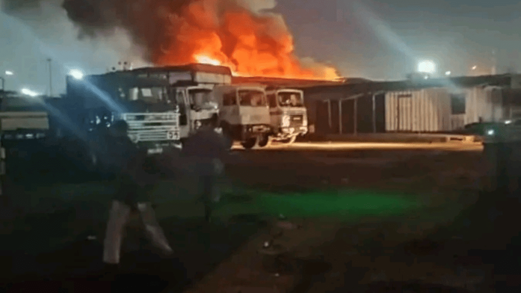 Incendie Port Autonome Lomé 2024