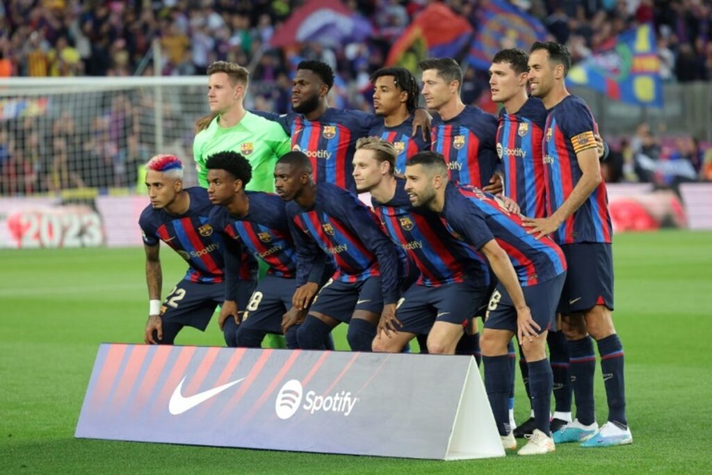 Liga : Le Onze de Barcelone contre Majorque