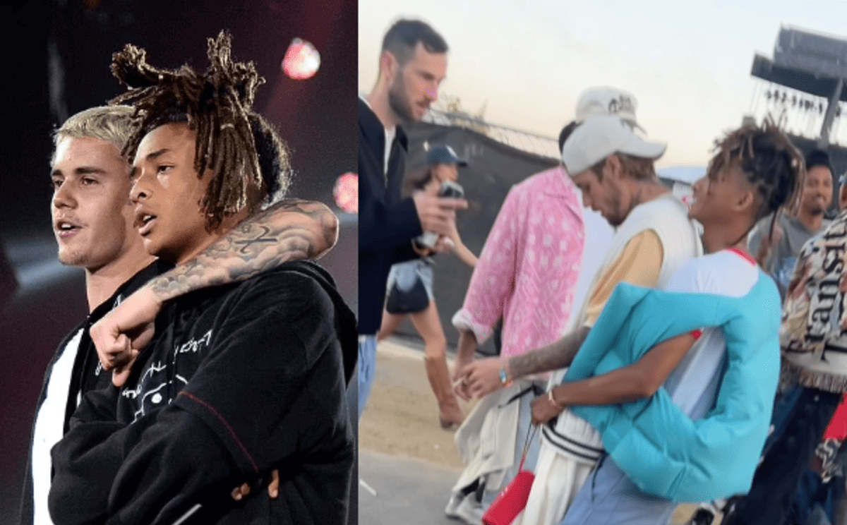 Justin Bieber embrasse tendrement en public Jaden Smith (vidéo)