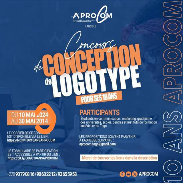 APROCOM -Togo lance un concours de conception de logotype