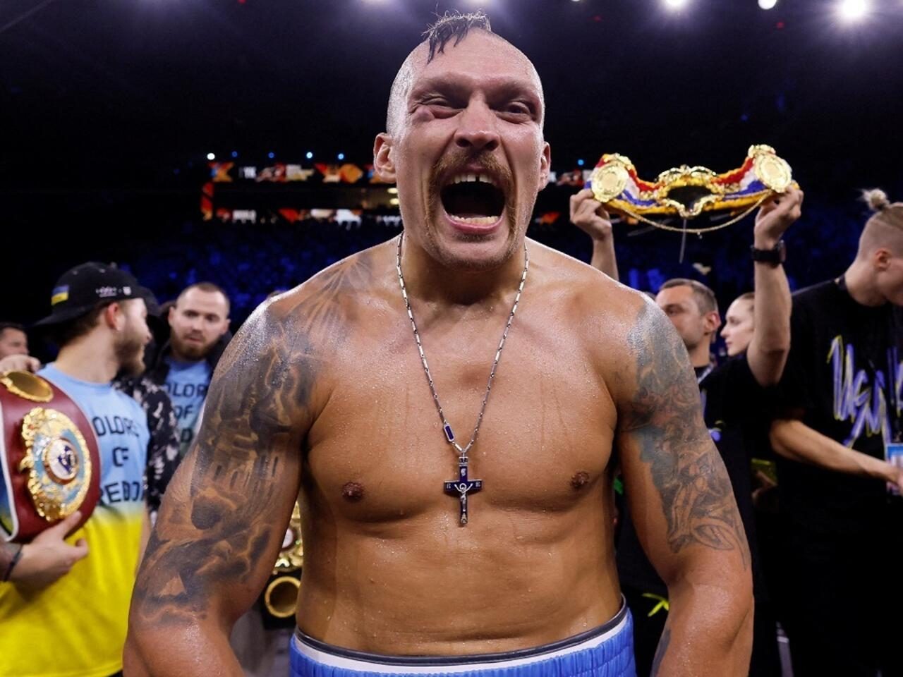 Oleksandr Usyk : Le boxeur suspendu après sa victoire écrasante sur Tyson Fury