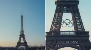 JO de Paris 2024: Voici les premières images des anneaux olympiques sur la Tour Eiffel