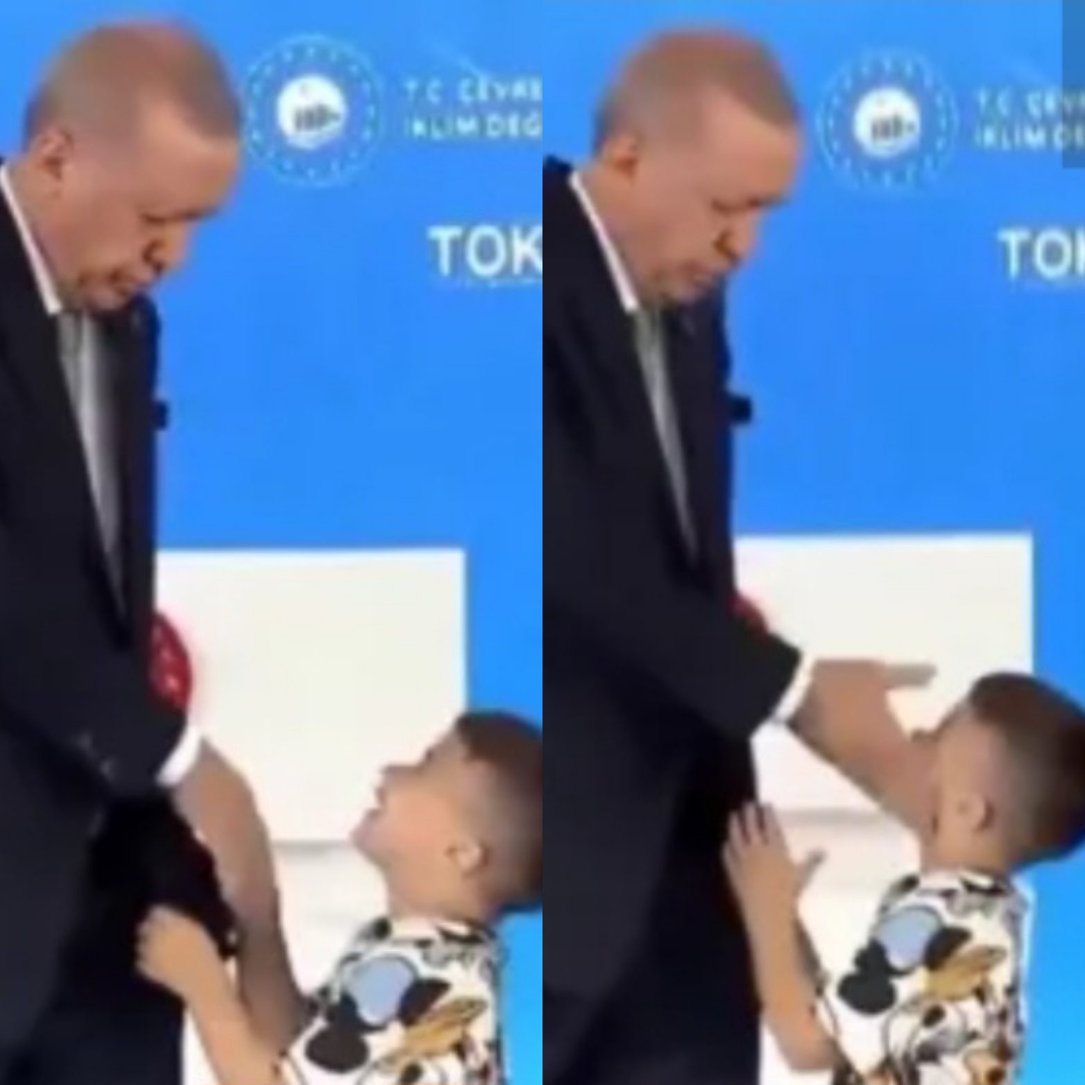 Turquie : Le président Erdogan donne une gifle à un enfant (vidéo)