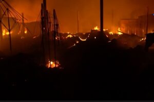 Togo : Incendie au marché de Kégué maîtrisé