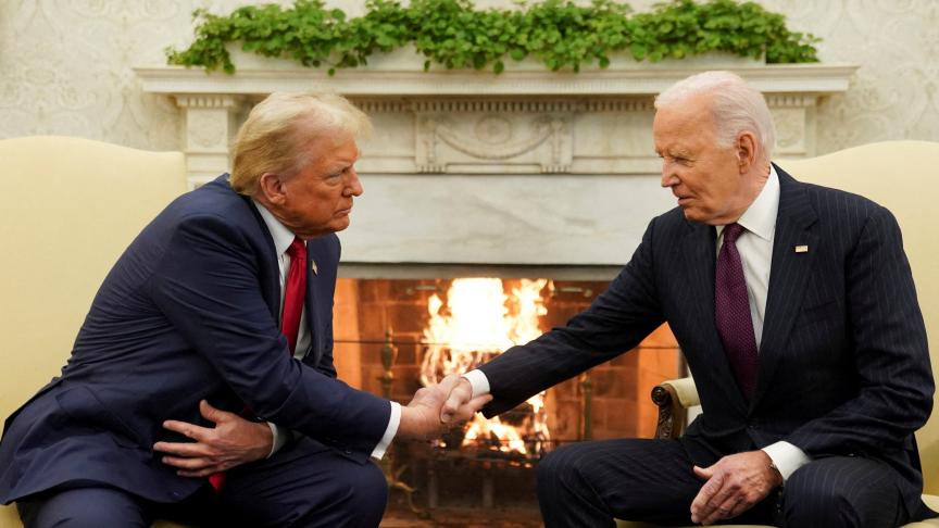 Retour à la Maison Blanche : Donald Trump accueilli en grande pompe par Joe Biden (photos)