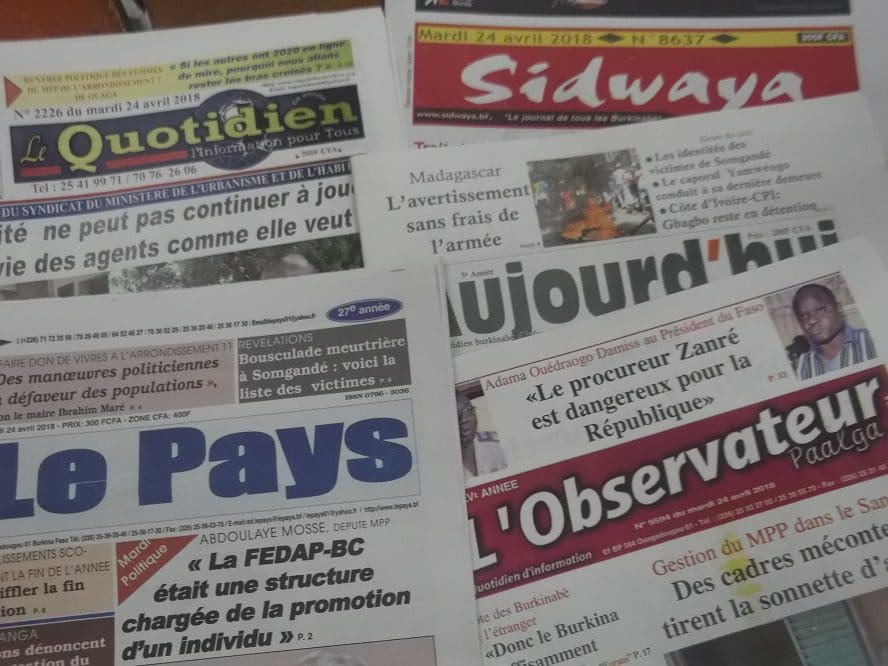 Burkina Faso : Le journal « L’Observateur Paalga » convoqué