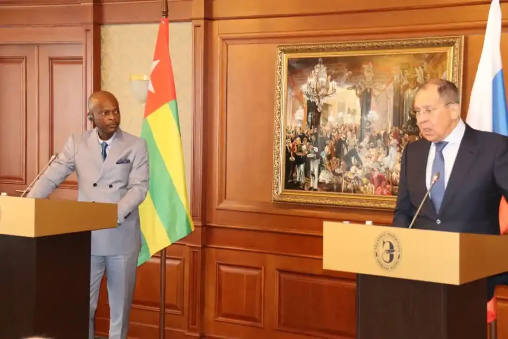 Togo : La Russie ouvrira une mission diplomatique d’ici 2025
