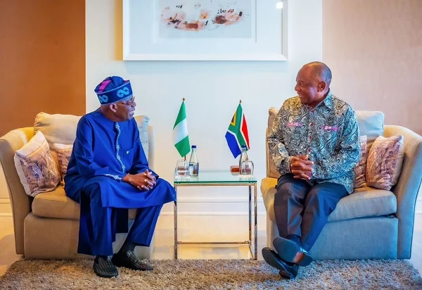 Afrique du Sud : Rencontre exclusive entre Cyril Ramaphosa et le président nigérian Bola Tinubu