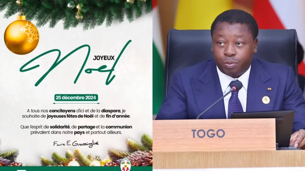 Noël 2024 : Le message de Faure Gnassingbé aux Togolais