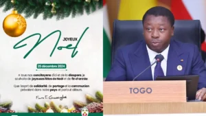 Noël 2024 : Le message de Faure Gnassingbé aux Togolais