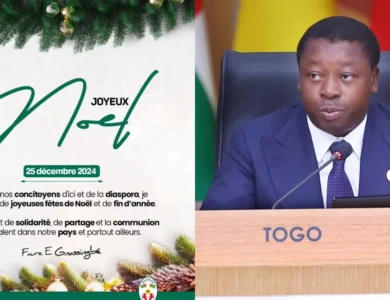 Noël 2024 : Le message de Faure Gnassingbé aux Togolais