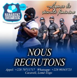 NANABANZ Sécurité recrute des agents de sécurité féminin