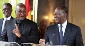 Côte d'Ivoire : Alassane Ouattara félicite le nouveau président ghanéen John Dramani Mahama