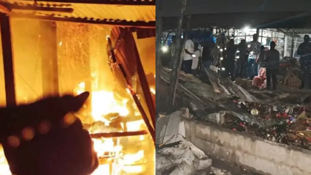 Incendie au marché Assiyéyé d'Adidogomé : Une enquête ouverte (Photos)