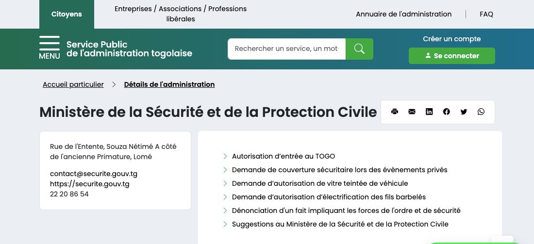 Togo : Vous pouvez désormais signaler en ligne les abus des forces de l’ordre - Comment faire ?