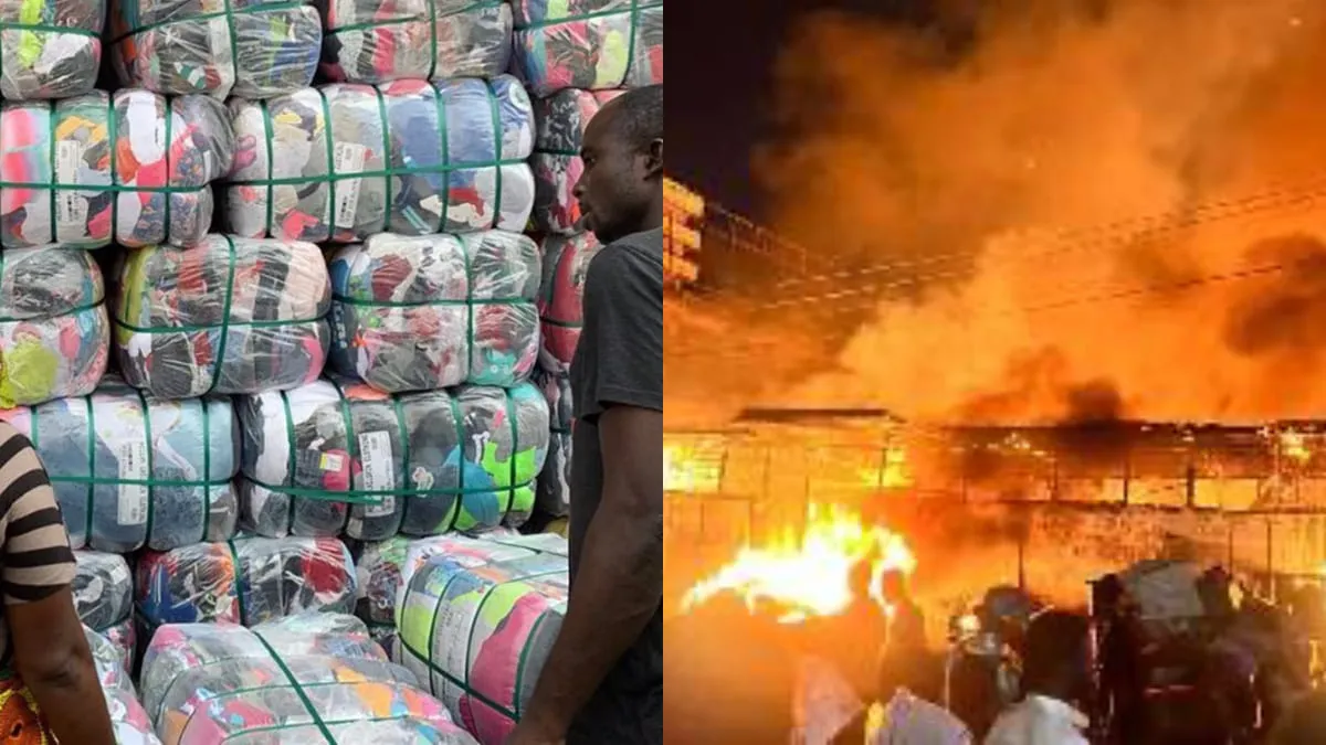 Le marché de Kantamanto ravagé par un incendie au Ghana : des milliers de commerçants en détresse