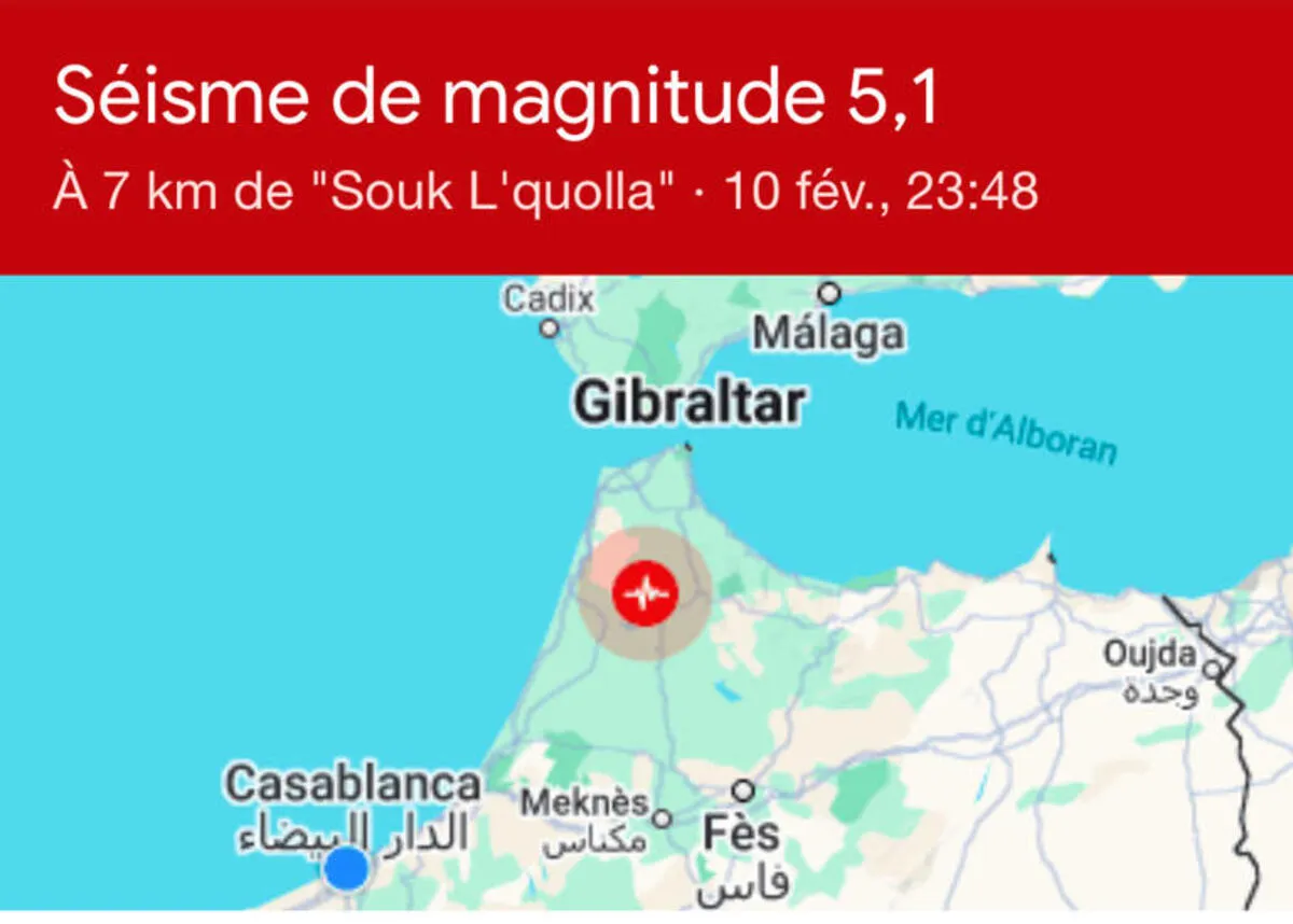 Le Maroc secoué par un séisme de magnitude 5,1 : De grandes villes touchées