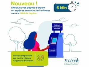 Ecobank Togo lance des distributeurs automatiques de dépôt pratiques dans ses agences