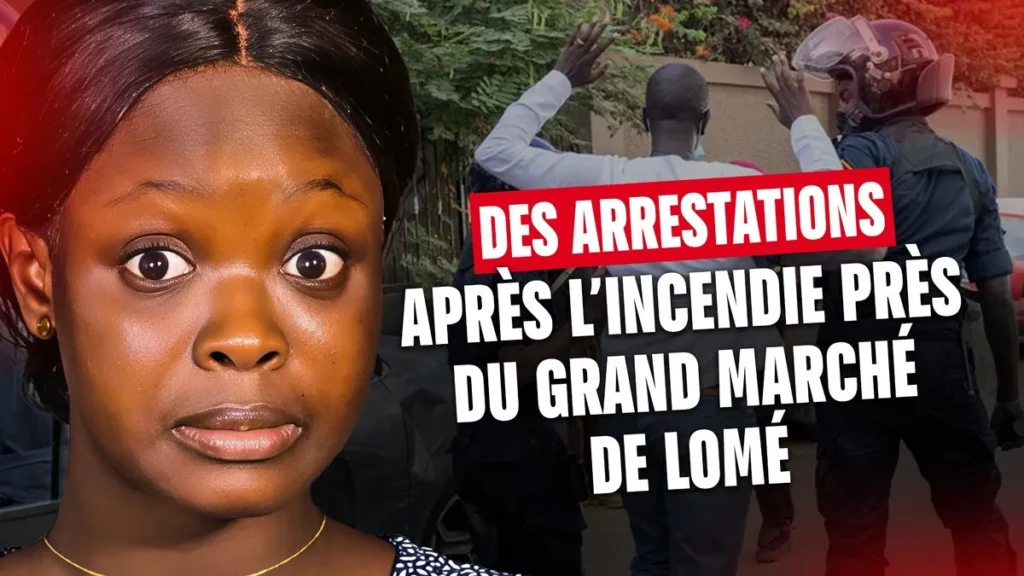 Incendie près du Grand Marché de Lomé : Deux personnes arrêtées, l’enquête est lancée ! (Revue du 17 avril 2025)