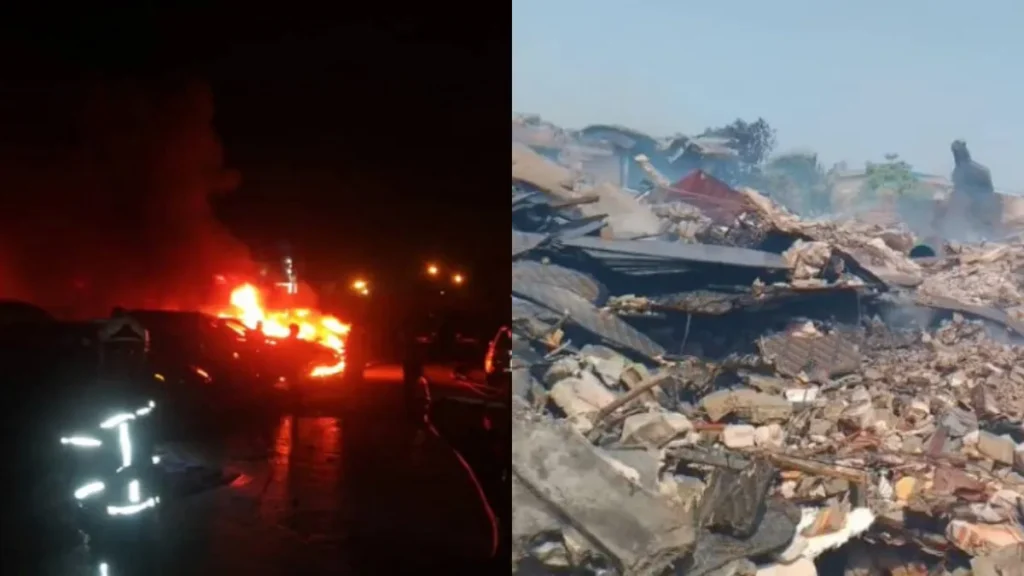 Incendie près du Grand Marché de Lomé : Deux personnes arrêtées, l’enquête est lancée !