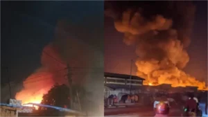 Togo : Incendie majeur près du Grand Marché de Lomé