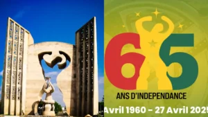 Logo 65 indépendance Togo