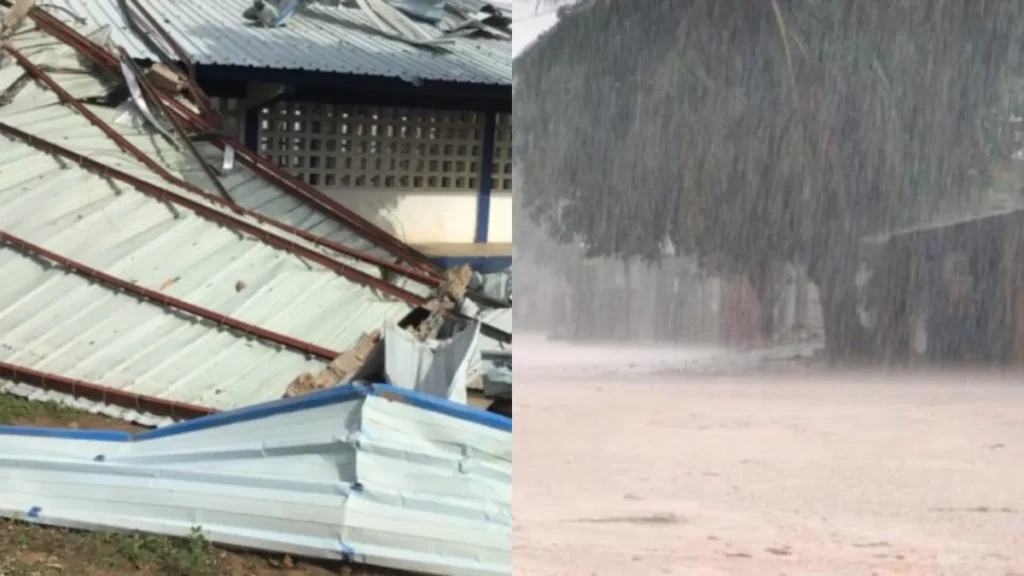 Violente tempête à Atakpamé : Des centaines de personnes sans abri après des pluies dévastatrices