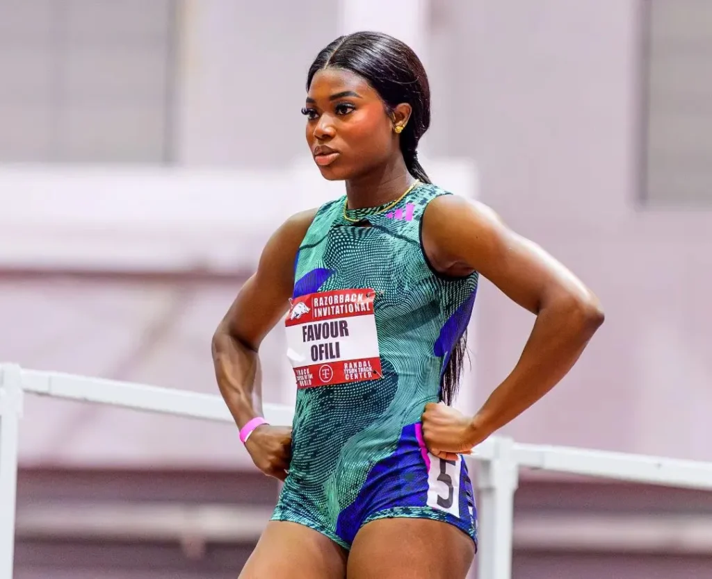 L'athlète nigériane Favour Ofili pulvérise le record du monde du 150 m