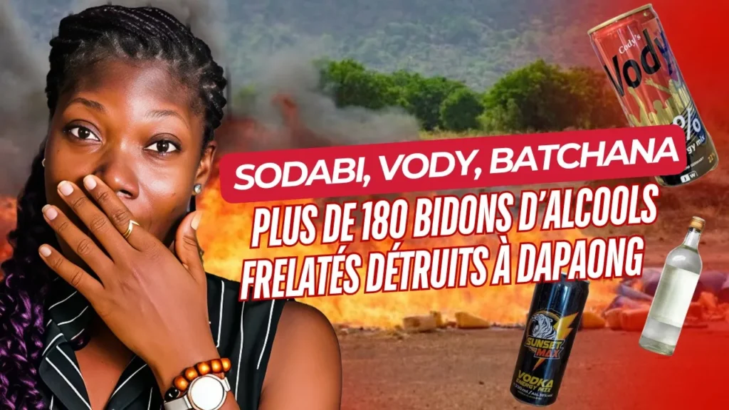 Sodabi, Vody, Batchana... Plus de 180 bidons d’alcools frelatés détruits à Dapaong - Revue du 12 mai 2025
