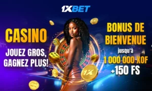 1xBet Casino : les meilleurs jeux de hasard, les top tournois, des bonus généreux et des gains substantiels !