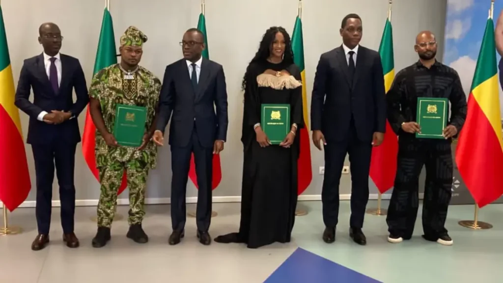 Bénin : Ciara et deux autres afro-descendants reçoivent leur première reconnaissance officielle